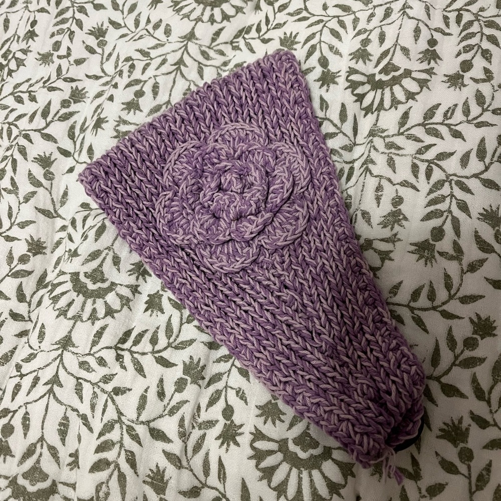 Purple head wrap ear cover